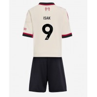Stroje piłkarskie Liverpool Alexander Isak #9 Koszulka Wyjazdowej dla dzieci 2025-26 Krótki Rękaw (+ szorty)
